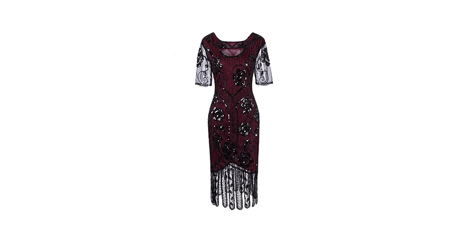Amazon.com: Vijiv Women 1920s Elegant Dresses Long Beaded